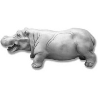 Hippo - Fiberglass Resin - Indoor/Outdoor Garden Statue/Sculpture