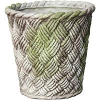 Nied Weave Basket 22 Fiberglass Resin Indoor/Outdoor Garden / Patio Statue