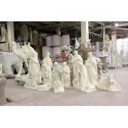 50" tall Nativity Set Large Lightweight Fiberglass Resin Outdoor Church Statuary