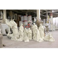 50" tall Nativity Set Large Lightweight Fiberglass Resin Outdoor Church Statuary