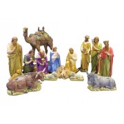 Nativity Set Large - Lightweight Fiberglass Resin - Indoor/Outdoor Church Statuary