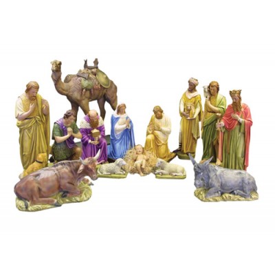 Nativity Set Large - Fiberglass - Indoor/Outdoor Garden Statue -  - F9999RLC