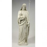 Jesus w/Lamb 60in. High - Lightweight Fiberglass Resin - Indoor/Outdoor Statue