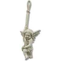 Hanging Angel Small - Lightweight Fiberglass Resin - Indoor/Outdoor Church Statuary