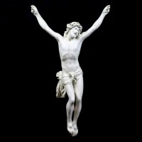 Large Corpus (Body Only) of Christ Without Cross for Church Altar 29 Inch Lightweight Fiberglass Resin  Statue