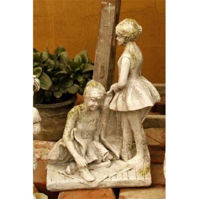 Ballerina Sisters 14in. - Fiber Stone Resin - Indoor/Outdoor Statue -  - FS8084