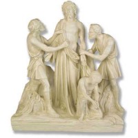 Jesus Is Stripped Station #10 Lightweight Fiberglass Resin In/Outdoor Statue