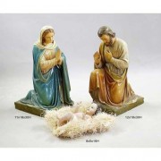 Jesus, Mary And Joseph 30in. - Lightweight Fiberglass Resin - Outdoor Statue