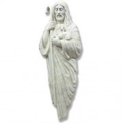 Good Shepherd With Lamb & Staff - Lightweight Fiberglass Resin - Outdoor Statue