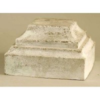 Lauro Statue Display Base/Riser 8in. Lightweight Fiberglass Resin Indoor/Outdoor