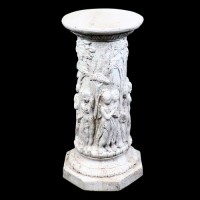 Musical Cherubs Stand Pedestal Statue Display Base/Riser 22in. - Stone Musical Cherubs Stand Pedestal Statue Display Base/Riser 22in. - Stone