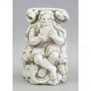 Titan Playing Pan Flute 15in. - Fiberglass Resin - Outdoor Statue