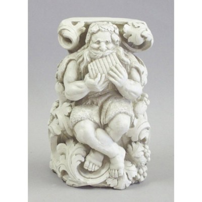 Titan Playing Pan Flute 15in. - Fiberglass - Outdoor Statue -  - F6652