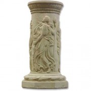 Dancing Muse Stand Pedestal Statue Display Base/Riser 22in. - Lightweight Fiberglass Resin