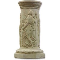 Dancing Muse Stand Pedestal Statue Display Base/Riser 22in. - Lightweight Fiberglass Resin