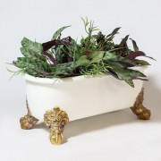 Antique Bathtub Planter Fiberglass Resin Indoor/Outdoor Garden / Patio Statue
