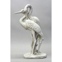 Cranes 24 Inch Fiberglass Resin Indoor/Outdoor Garden Statue/Sculpture