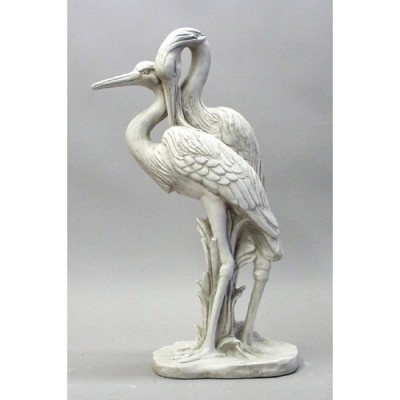 Cranes 24 Inch Fiberglass Resin Indoor/Outdoor Garden Statue/Sculpture -  - F381