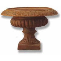Small Star Patio Urn 10.25in. High - Fiberglass Resin - Outdoor