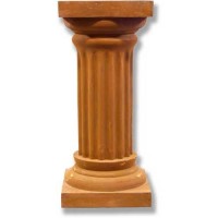 Fluted Column 28in. High  (R) Fiberglass Resin Indoor/Outdoor Garden / Patio