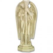 Angel Candleholder-Left Fiberglass Resin Indoor/Outdoor Garden Statue