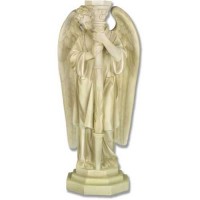 Angel Candleholder-Left Fiberglass Resin Indoor/Outdoor Garden Statue