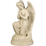 Angel St Anne Praying 21in. - Lightweight Fiberglass Resin - Indoor/Outdoor Statue