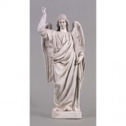 Angel's Glory 25in. (R Up) - Lightweight Fiberglass Resin - Indoor/Outdoor Statue