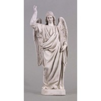 Angel's Glory 25in. (R Up) - Lightweight Fiberglass Resin - Indoor/Outdoor Statue