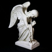 Kneeling Angel Praying Lightweight Fiberglass Resin Indoor/Outdoor Church Statuary Kneeling Angel Praying Lightweight Fiberglass Resin Indoor/Outdoor Church Statuary