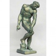 Adam Auguste Rodin 17in. - Fiberglass Resin - Indoor/Outdoor Statue Adam Auguste Rodin 17in. - Fiberglass Resin - Indoor/Outdoor Statue