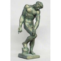 Adam Auguste Rodin 17in. - Fiberglass Resin - Indoor/Outdoor Statue