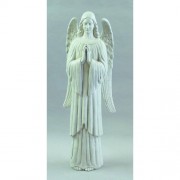 Angel Of Prayer 61in. Lightweight Fiberglass Resin Indoor/Outdoor Church Statuary