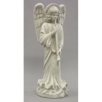 Judgment Day Angel - Lightweight Fiberglass Resin - Indoor/Outdoor Church Statuary