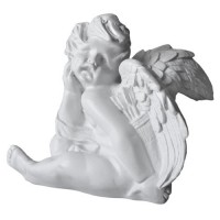 Cupid w/Quiver 12in. Lightweight Fiberglass Resin Indoor/Outdoor Church Statuary