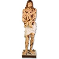 Scourged Christ 60in. - Lightweight Fiberglass Resin - Indoor/Outdoor Statue