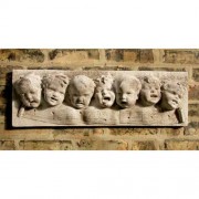 Seven Notes 28in. W Back Filled Fiberglass Resin Indoor/Outdoor Garden
