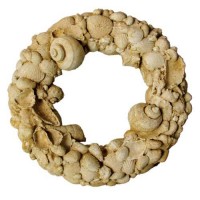 Shell Wreath Fiberglass Resin Indoor/Outdoor Garden Statue/Sculpture