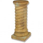 Twisted Stand Pedestal Statue Display Base/Riser 26in. Fiber Stone Statue