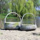 Farm Basket 19 Inch Fiber Stone Resin Indoor/Outdoor Statue/Sculpture -  - FS9652