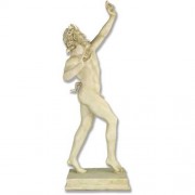 Dancing Faunus Pompeii 31in. Fiberglass Resin Indoor/Outdoor Statue