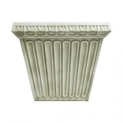 Fluted Square Pot 11.5in. Fiberglass Resin Outdoor Garden / Patio Statue