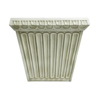 Fluted Square Pot 11.5in. Fiberglass Resin Outdoor Garden / Patio Statue
