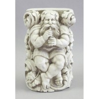 Titan Playing Flute 15in. - Fiberglass Resin - Indoor/Outdoor Statue