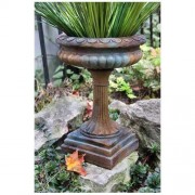 High Neck Urn 16in. Fiberglass Resin Indoor/Outdoor Garden / Patio