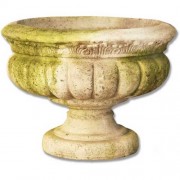 Windy Sand Fluted Urn 12in. High  Fiberglass Resin Indoor/Outdoor Garden / Patio