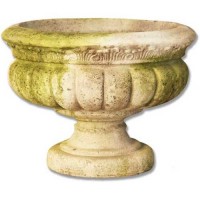 Windy Sand Fluted Urn 12in. High  Fiberglass Resin Indoor/Outdoor Garden / Patio