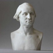George Washington Bust By Houdon 9in. - Fiberglass Resin - Outdoor Statue