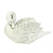 Swan Flowerpot Planter 16in. Fiberglass Resin Indoor/Outdoor Garden / Patio
