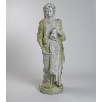 Four Seasons Fall 49in. Fiber Stone Resin Indoor/Outdoor Garden Statue -  - FSDS34